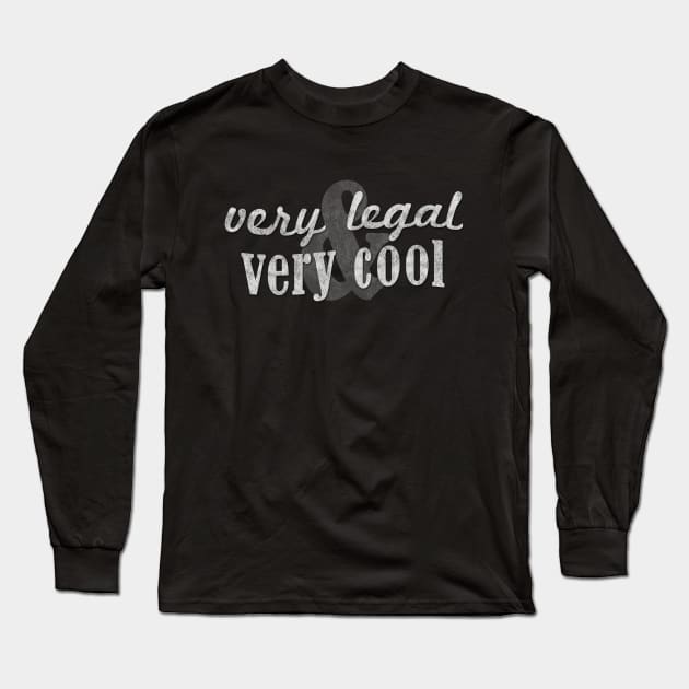 Very Legal & Very Cool - Chalkboard Long Sleeve T-Shirt by verylegalandverycool